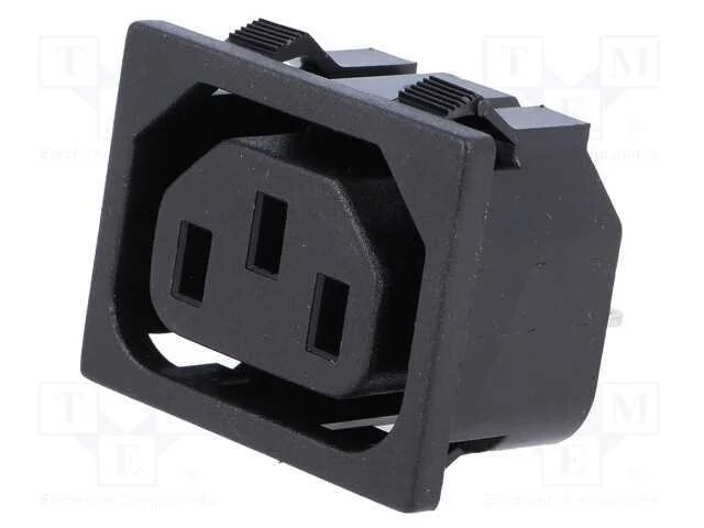 Conector: de Alimenta&ccedil;&atilde;o, Tomada, F&ecirc;mea, 10a, Iec 60320, C13 (F)