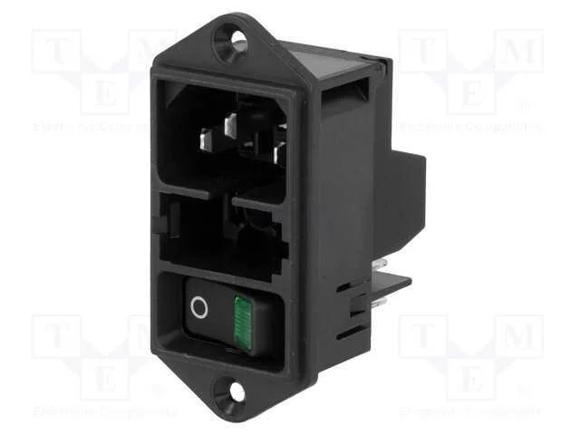 Conector: de Alimenta&ccedil;&atilde;o, Tomada, Macho, 10a, 250vac, Iec 60320