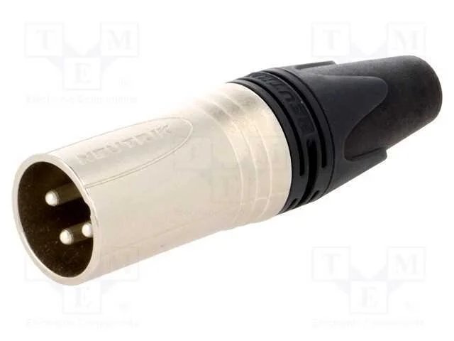 Ficha, Xlr, Macho, Pin: 3, Simples, com Cabo, Solda, Contatos: Lat&atilde;o