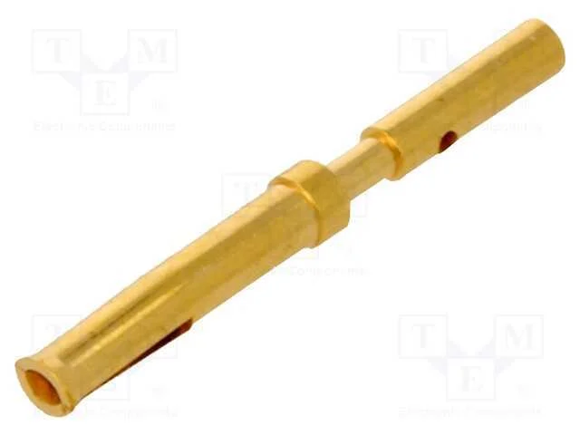 Contacto, F&ecirc;mea, Liga em Cobre, Dourado, 28awg&divide;24awg, Cerrar, 3a