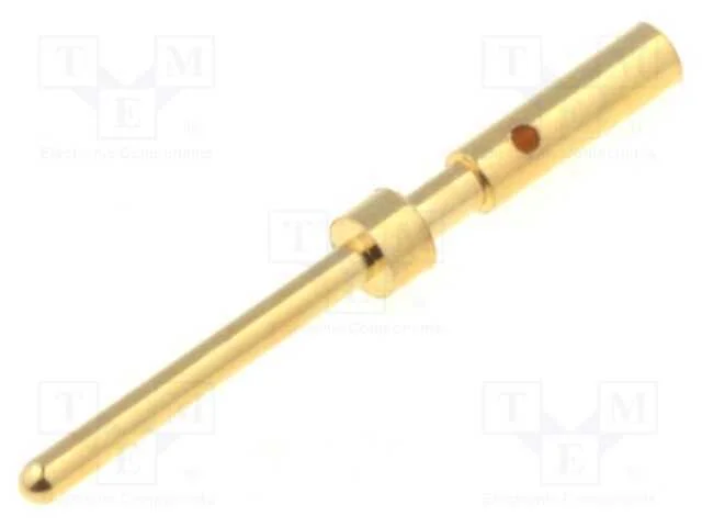 Contacto, Macho, Liga em Cobre, Dourado, 28awg&divide;24awg, Cerrar, 3a