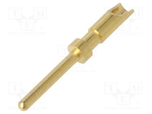 Contacto, Macho, Liga em Cobre, Dourado, 26awg&divide;22awg, Solda, 5a