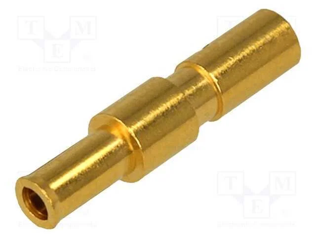 Contacto, F&ecirc;mea, Liga em Cobre, Dourado, 24awg&divide;20awg, Cerrar, 10a