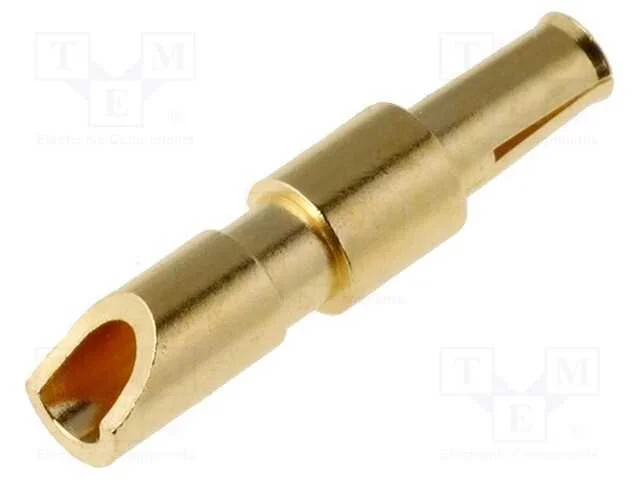 Contacto, F&ecirc;mea, Liga em Cobre, Dourado, 24awg&divide;20awg, Solda, 10a