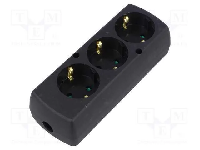 Conector: de Alimenta&ccedil;&atilde;o, F&ecirc;mea, Multiplicador, 2p+Pe, 250vac, 16a