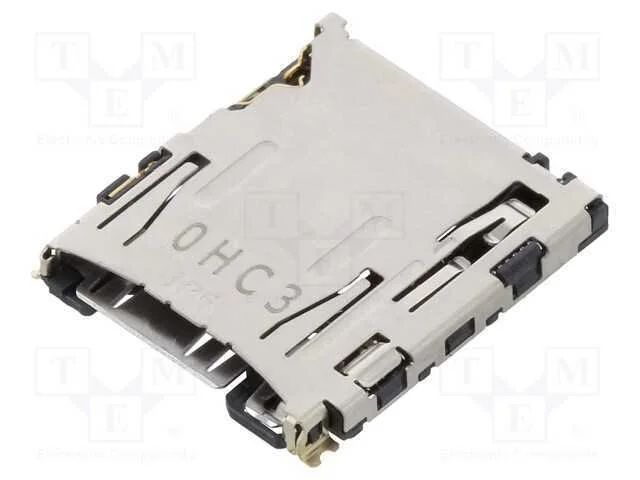 Conector: para Cart&otilde;es, Microsd, Push-Push,Top Board Mount, Smt