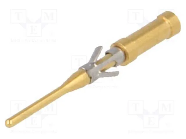 Contacto, Macho, Lat&atilde;o, Dourado, 26awg&divide;22awg, Solda