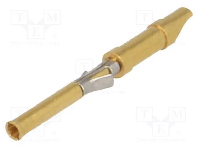 Contacto, F&ecirc;mea, Lat&atilde;o, Dourado, 26awg&divide;22awg, Solda