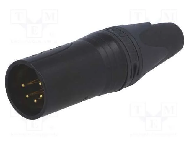 Ficha, Xlr, Macho, Pin: 5, Simples, com Cabo, Solda, 7,5a, 3,5&divide;8mm, Xx