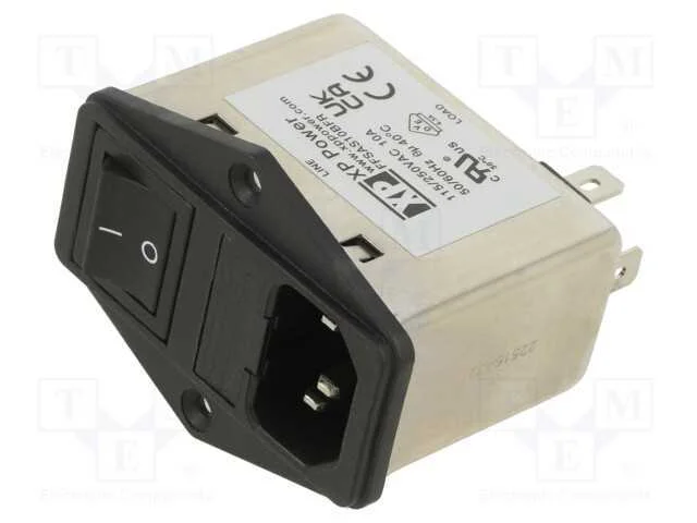 Conector: de alimenta&ccedil;&atilde;o, tomada, macho, 1A, 250V.