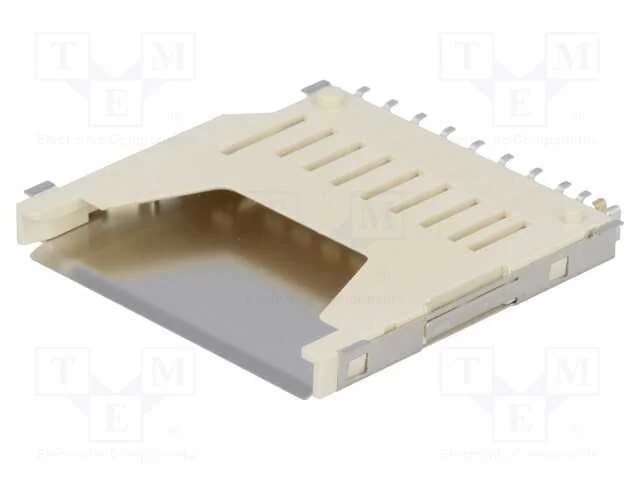 Conector: para cart&otilde;es, SD, sem ejetor, SMT