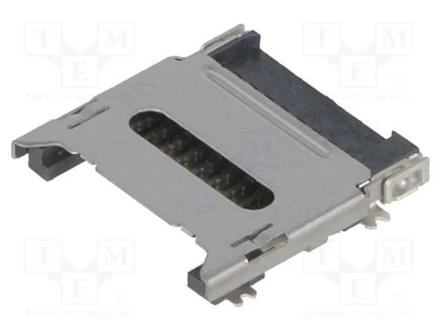 Conector: para cart&otilde;es, microSD, com tampa articu.