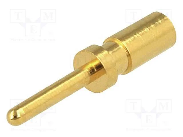 Contacto, Macho, Liga em Cobre, Dourado, 24awg&divide;20awg, Cerrar, 10a