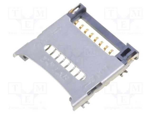 Conector: para cart&otilde;es, microSD, com tampa articu.