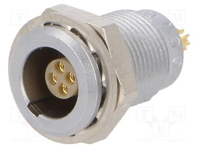 Conector: Redondos, 00, Tomada, F&ecirc;mea, Pin: 4, Solda, 2a, Ip50