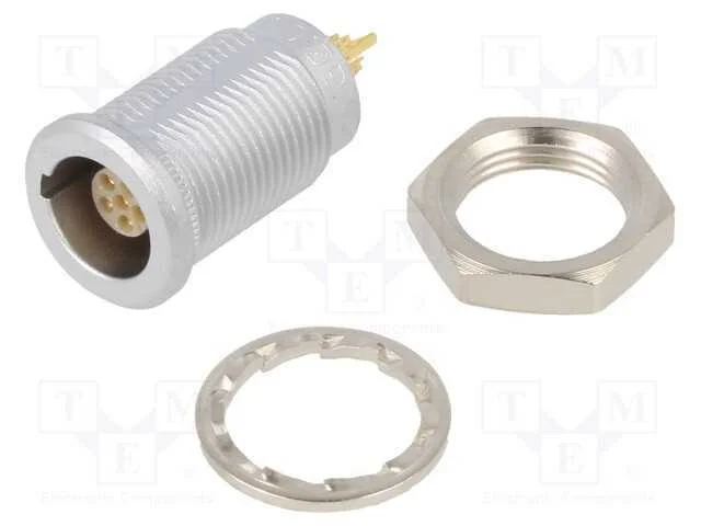 Conector: redondos, 00, tomada, f&ecirc;mea, PIN: 6, so.