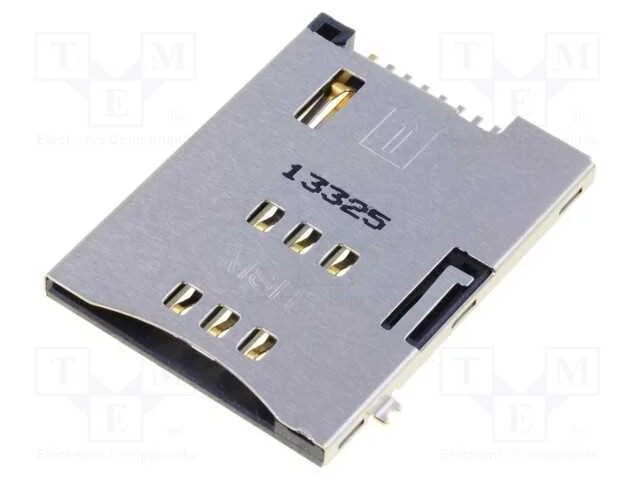 Conector: para Cart&otilde;es, Sim, Blindadas,Push-Push, Smt, Dourado