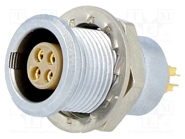 Conector: redondos, 0B, tomada, f&ecirc;mea, PIN: 4, so.
