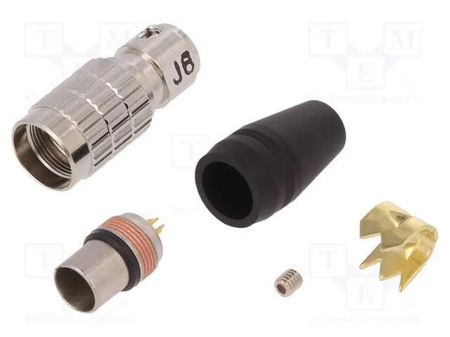 Conector: Redondos, Ficha, Hr25, Macho, Pin: 8, Torcidos, Dourado, 1a
