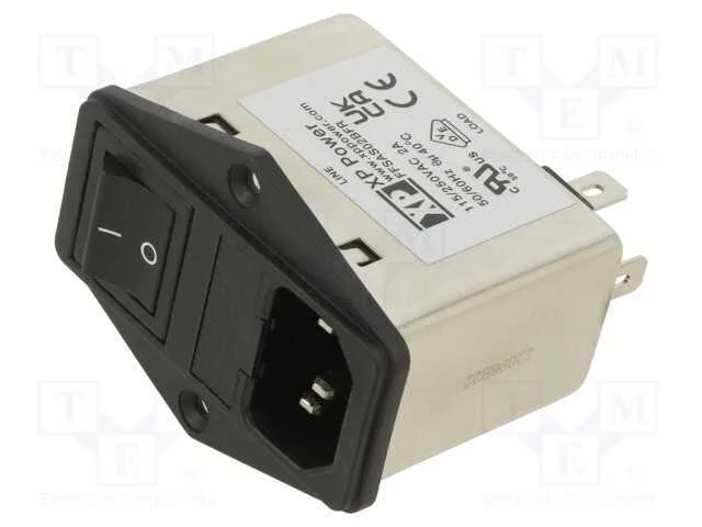 Conector: de alimenta&ccedil;&atilde;o, tomada, macho, 2A, 250V.