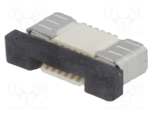 Conector: Ffc/Fpc, Horizontais, Pin: 6, Contactos Inferiores,Zif