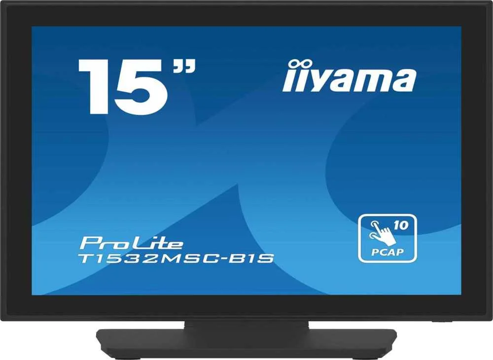 Iiyama 38.0cm (15")   T1532msc-B1s  4:3  M-Touch Hdmi+Dp Tn Retail