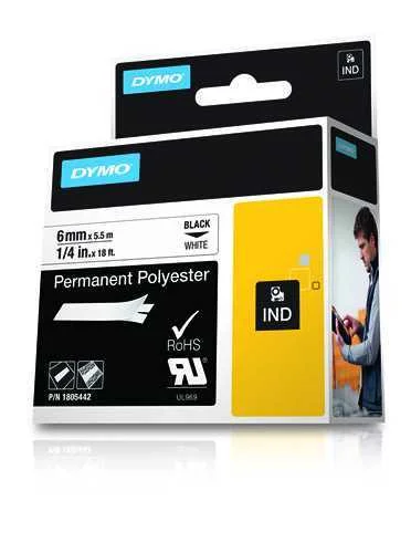 DYMO 1805442 ETIQUETADORA PRETO SOBRE BRANCO