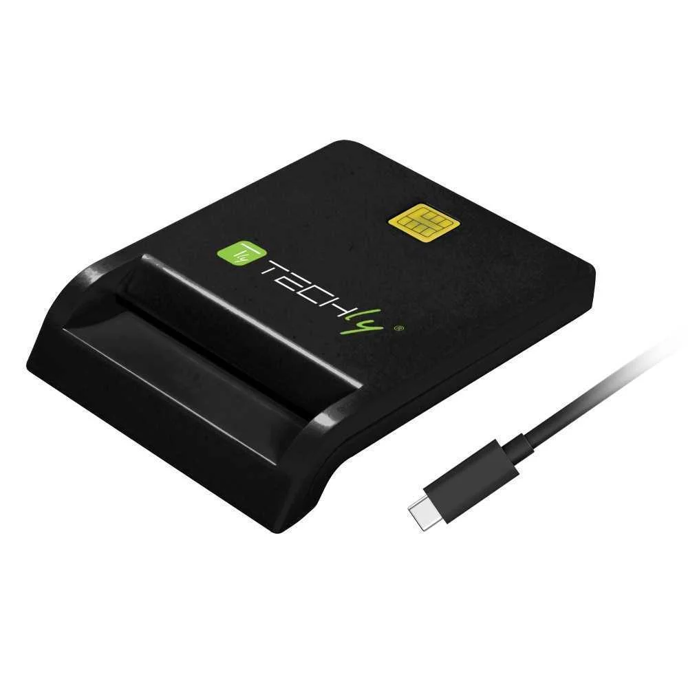 Techly Smart Card Usb-Ctm Chipkartenleser, Usb 2.0, Wei&szlig;