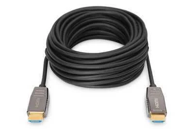 Digitus Hdmi Aoc Hybrid Glasfaserkabel Uhd 8k 20m Schwarz