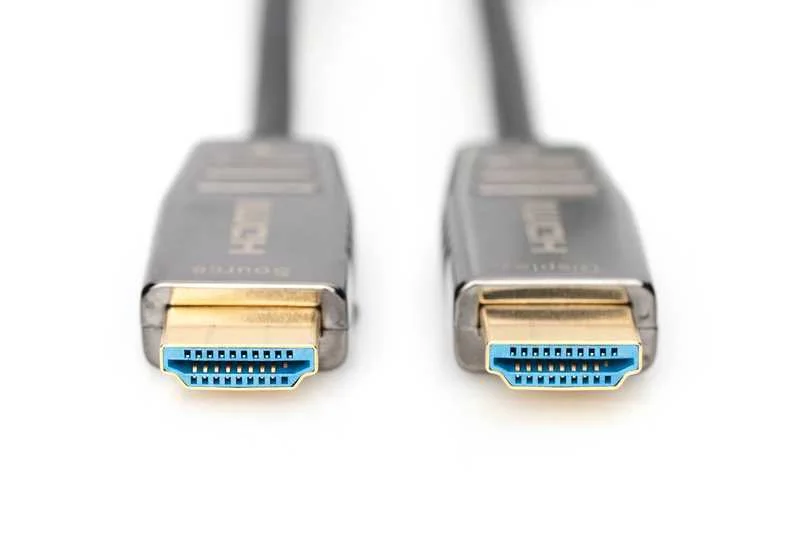 Digitus Hdmi Aoc Hybrid Glasfaserkabel Uhd 8k 20m Schwarz