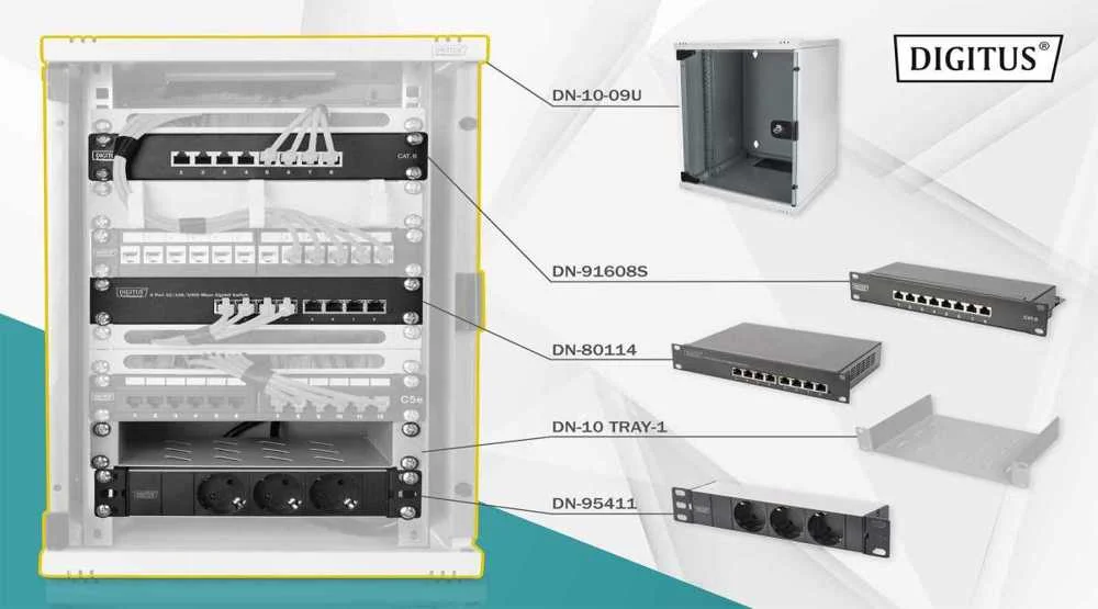 DIGITUS DN-10-SET-2 ARM&Aacute;RIO RACK RACK DE PENDURAR.