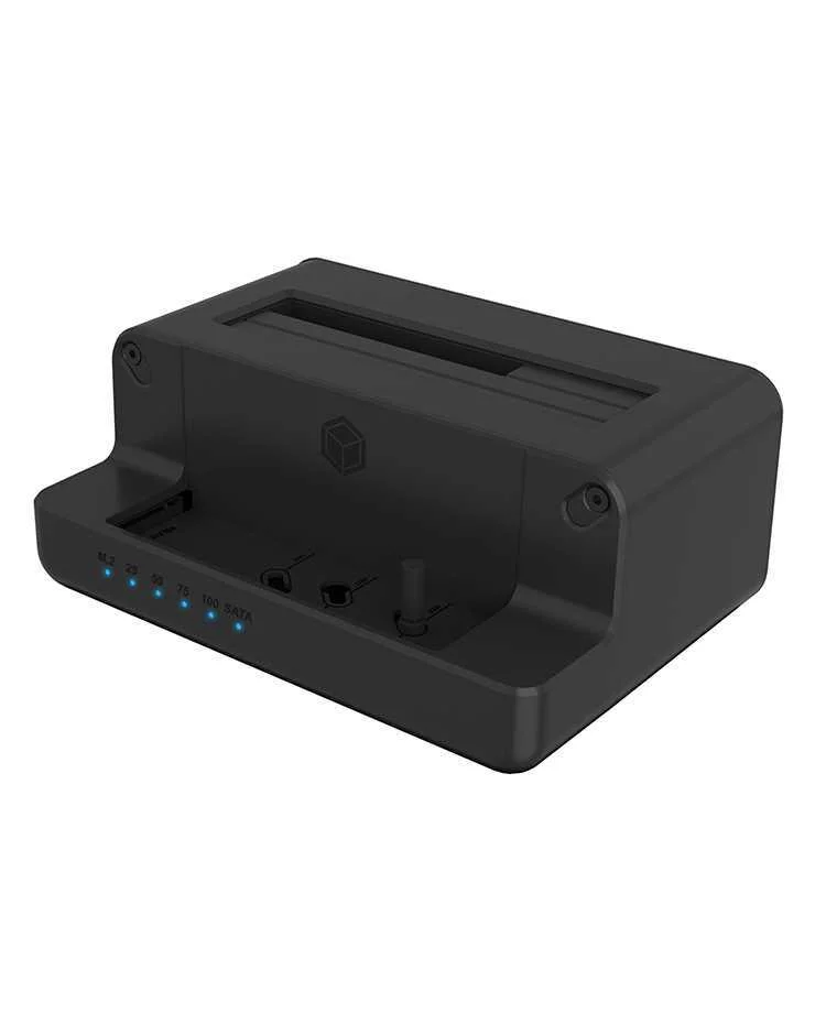 Docking- & Klonestation Icybox M.2nvme Ssd,2,5"/3,5"Ssd/Hdd Retail