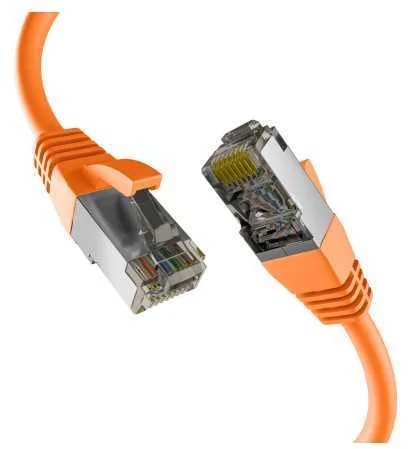 Efb Cat8.1 Orange 1m Rj45 Patchkabel S/Ftp Pimf