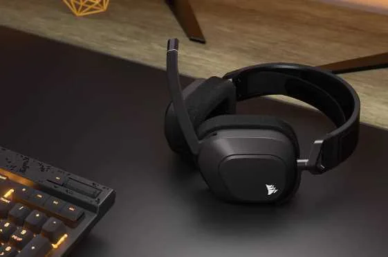 Auscultadores Headset Gaming Wireless Hs80 RGB Preto - Corsair