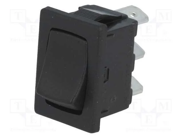 Rocker, Spdt, Pos: 2, On-On, 10a/250vac, 10a/28vdc, Preto, N&atilde;o Disp.