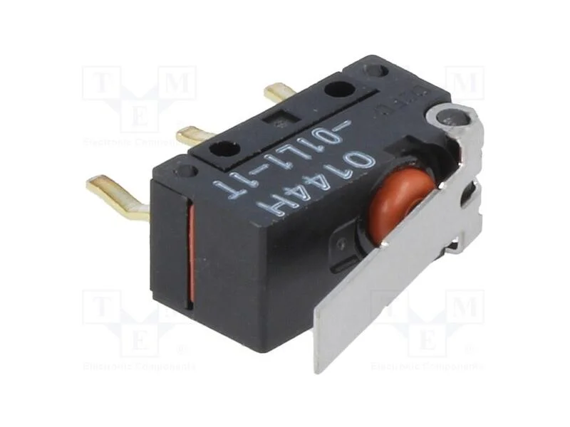 Microinterruptor Snap Action, com Alavanca, Spdt, 0,1a/125vac