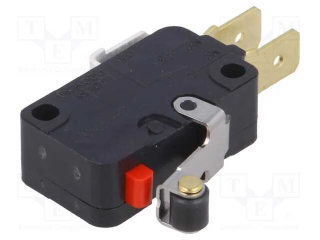 Microinterruptor Snap Action, com Alavanca (Com Rolo), Spdt
