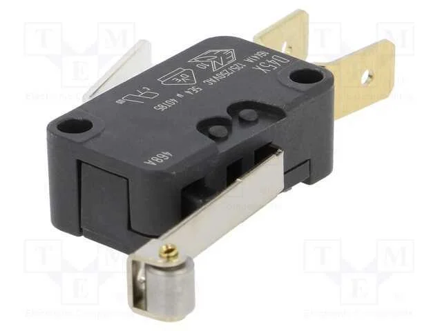 Microinterruptor Snap Action, com Alavanca (Com Rolo), Spdt