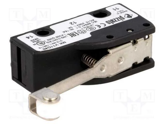 Microinterruptor Snap Action, com Alavanca (Com Rolo), Spdt