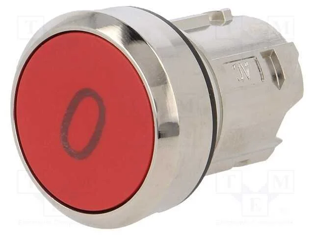 Interruptor: de Press&atilde;o, 22mm, Pos.Est&aacute;v: 1, Vermelho, N&atilde;o Disp.