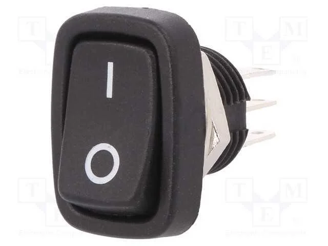 Rocker, Dpdt, Pos: 2, On-On, 3a/250vac, Preto, N&atilde;o Disp, 50mo