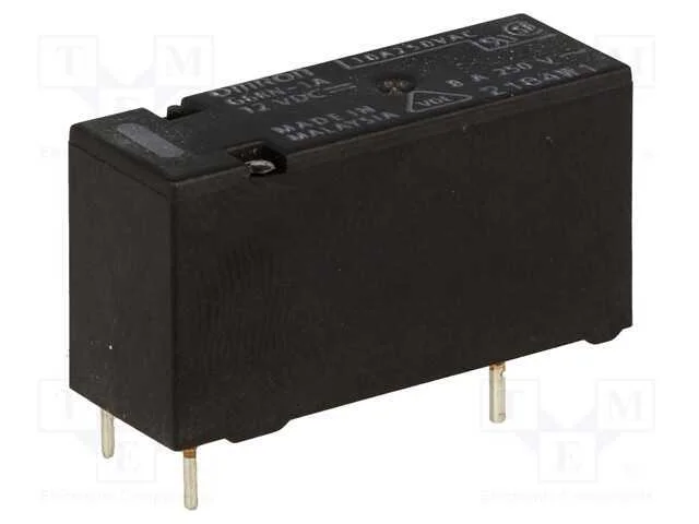 Rel&eacute;: Eletromagn&eacute;tico, Spst-No, Ubobina : 12vdc, 8a/250vac, Pcb