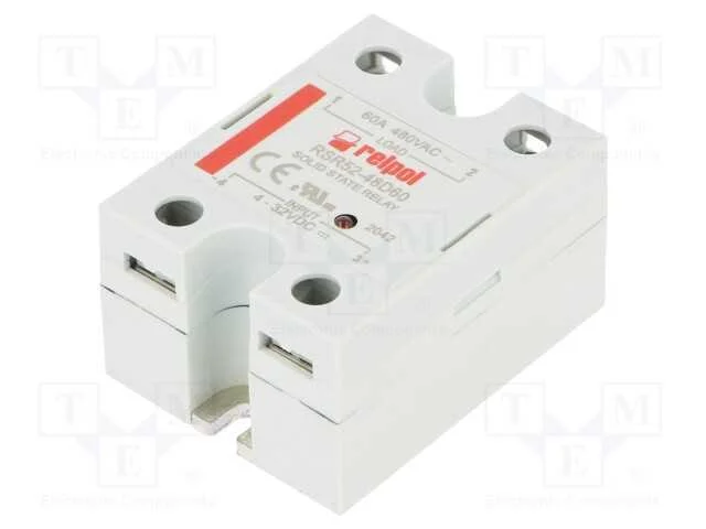 Rel&eacute;: Semicondutores, Ucoma: 4&divide;32vdc, 60a, 48&divide;530vac, -30&divide;80c