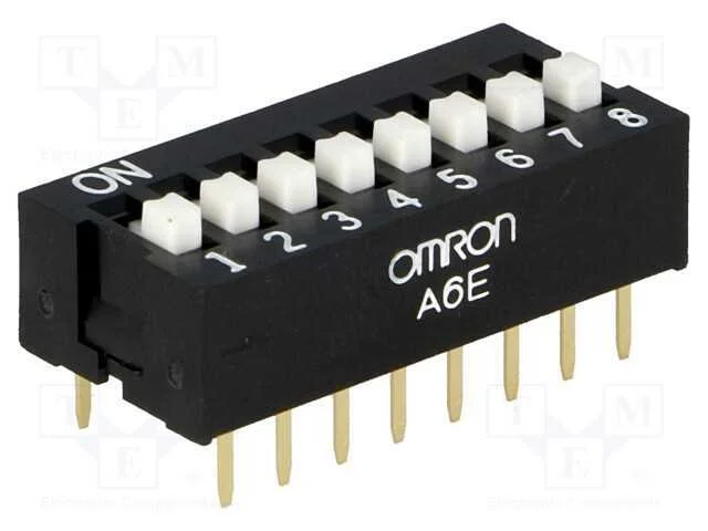 Interruptor: DIP-SWITCH, Quantidade de sec&ccedil;&otilde;es: 8.