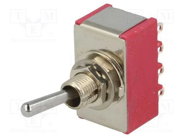 Interruptor: de Alavanca, Pos: 3, 4p3t, On-Off-On, 5a/125vac, Ice1
