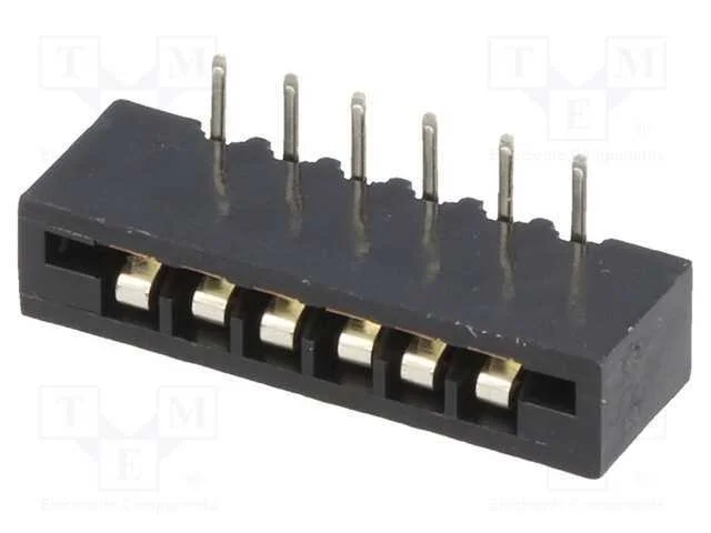 Conector: FFC/FPC, angulares 90, PIN: 6, Non-ZIF,.
