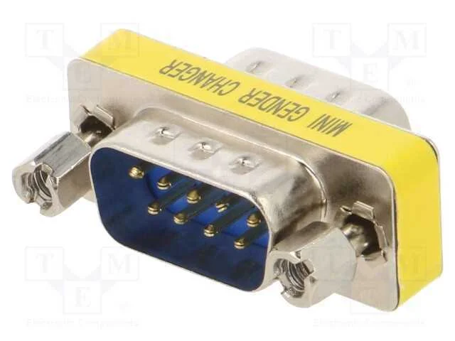 Passo: adaptador, D-Sub 9pin masculino,em ambos o.