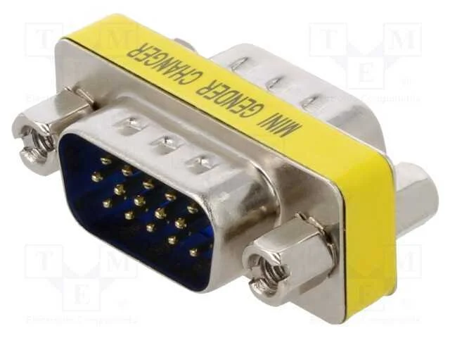 Passo: adaptador, D-Sub 15pin HD macho,em ambos o.