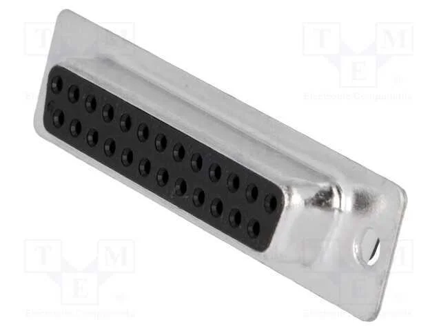 D-Sub, PIN: 25, ficha, f&ecirc;mea, com cabo, solda, Co.