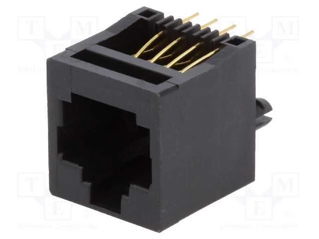 Tomada, Rj45, Pin: 8, Sistema: 8p8c, Tht, Simples
